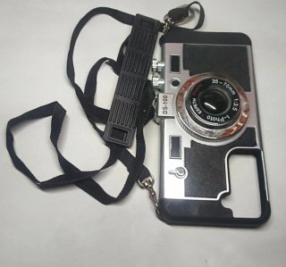 Funda Samsung S21 Cámara Retro con Correa
