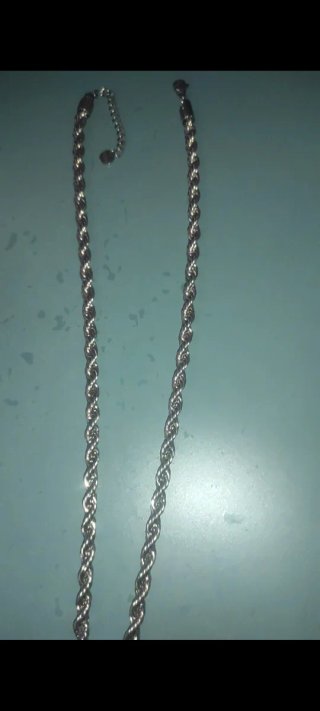 Cadena de Plata Estilo Cordon