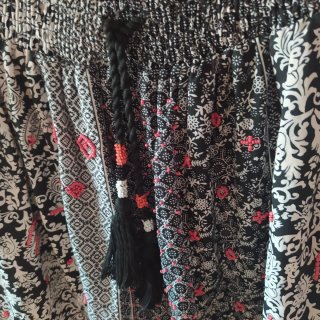 Falda corta estampada talla 42