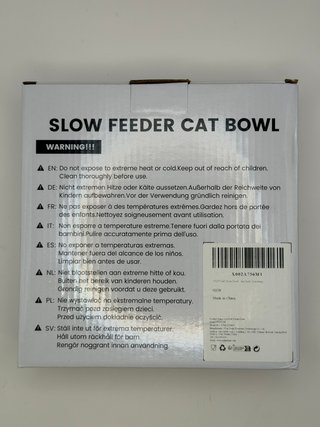Comedero lento cerámico para gatos NUEVO
