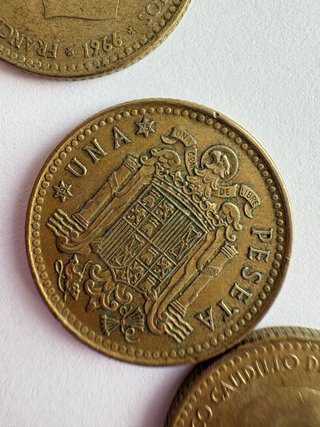 Lote 25 monedas 1 Peseta 1966 - estrellas 67 a 75