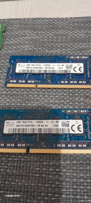 Lote Memorias RAM Portátil  Samsung Elpida Hynix..