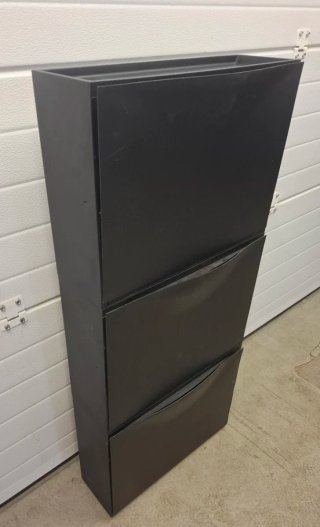 Lote 3 Zapateros Trones Ikea Negros