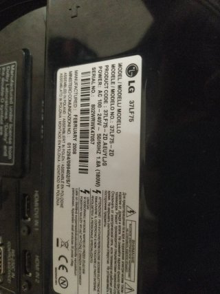 TV LG 37 Negra