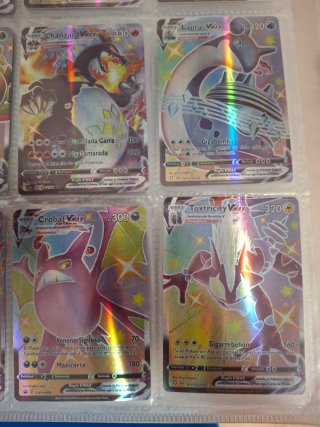 9 Cartas Pokémon VMAX Shiny. 9>24€ 1>3€