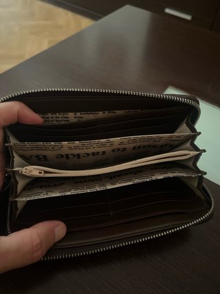 Cartera de mano piel estampado cebra Deckas
