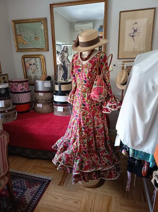 Traje Flamenca Vintage Multicolor