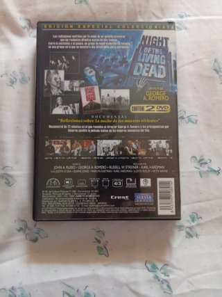 DVD La Noche de los Muertos Vivientes. 2 discos