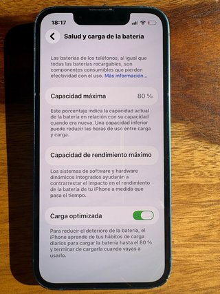 iPhone 13 mini 128GB Azul Salud batería 80%
