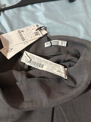 Falda pantalón gris Stradivarius
