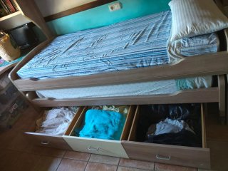 Cama nido con cajones