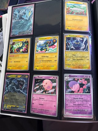 Binder Pokémon Black Bolt + Cartas