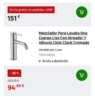 Lavabo Roca Ona Suspendido 60cm