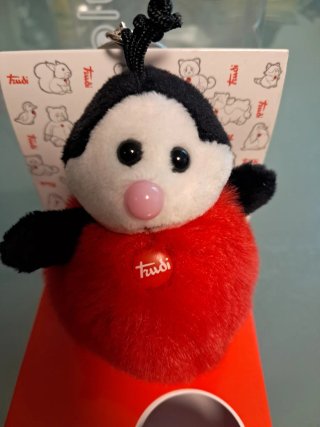 Trudi  portachiavi Peluche  bubbly coccinella