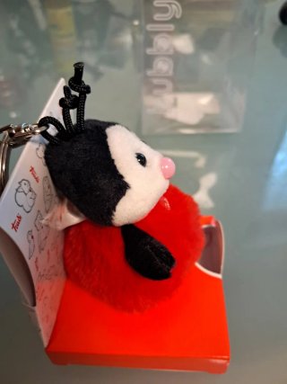 Trudi  portachiavi Peluche  bubbly coccinella