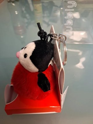 Trudi  portachiavi Peluche  bubbly coccinella