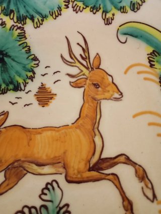 Plato grande Arzobispo taller Fraile
