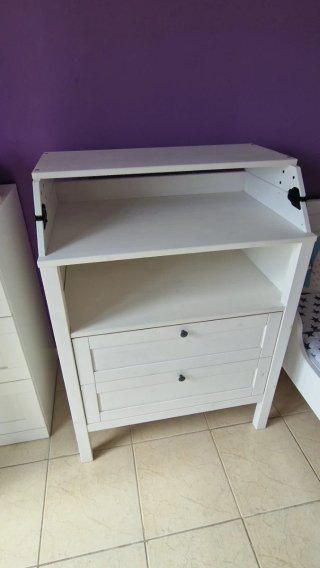 Cómoda cambiador Ikea SUNDVIK blanca
