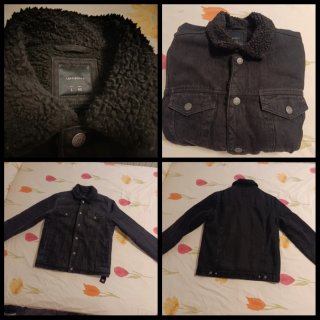 Chaqueta vaquera negra OPTIESMAN Talla L