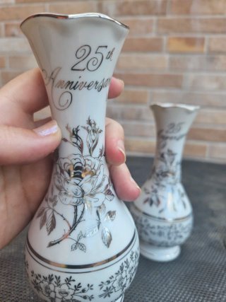 2 Jarrones Norcrest Porcelana Japon