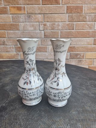 2 Jarrones Norcrest Porcelana Japon