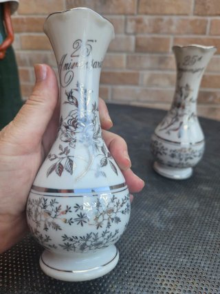 2 Jarrones Norcrest Porcelana Japon