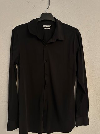 0 uso. Camisa de vestir negra ZARA Slim Fit
