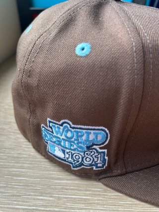 Gorra New Era 59Fifty LA Marrón y Azul