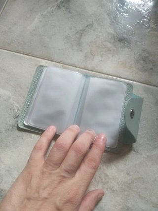 Tarjetero verde menta