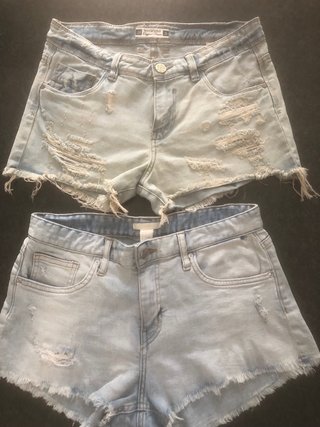 Set 2 shorts jeans chiari H&M Terranova