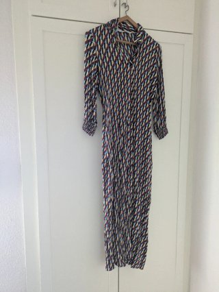 Vestido largo estampado Zara