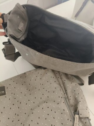 Mochila Silla/Carrito Walking Mum Gris Estrellas