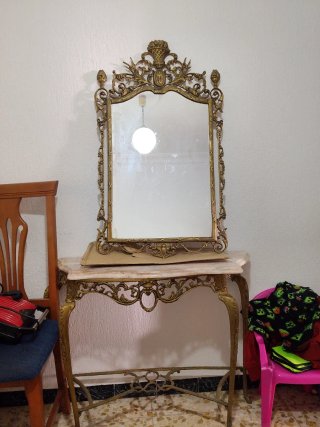 Mesa tocador vintage barroco
