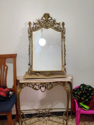 Mesa tocador vintage barroco