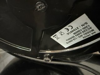 Freidora de aire Vpcok negra