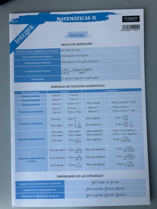 Integra, 2 Bachillerato matemáticas