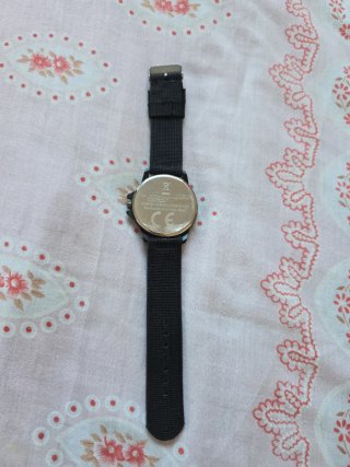 Reloj Azoza Negro Correa Tela
