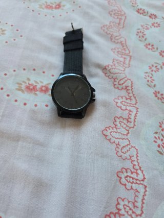 Reloj Azoza Negro Correa Tela
