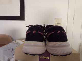 Zapatillas Asics Mujer Talla 38 Negras/Rosa