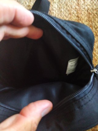 Bolso Dockers Negro Hombre Bandolera