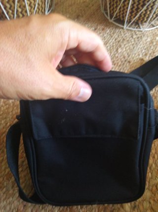 Bolso Dockers Negro Hombre Bandolera