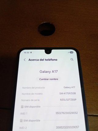 Móvil Samsung Galaxy A17  128GB