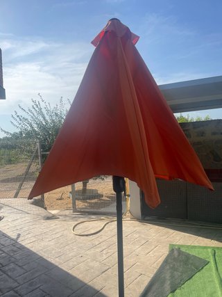 Sombrilla de exterior naranja