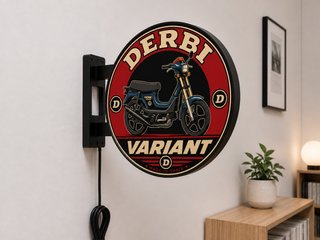 Cartel Luminoso Doble Cara Derbi Variant