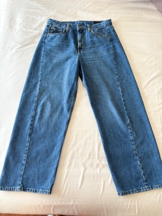 Pantalón vaquero Zara azul ancho