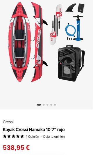 Kayak Canoa hinchable CRESSI NAMAKA 2 plazas
