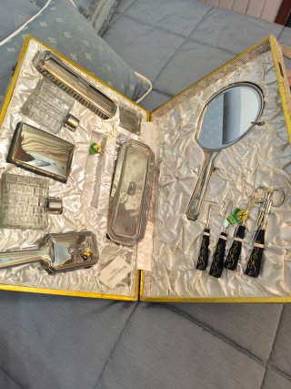 Estuche tocador vintage años 70