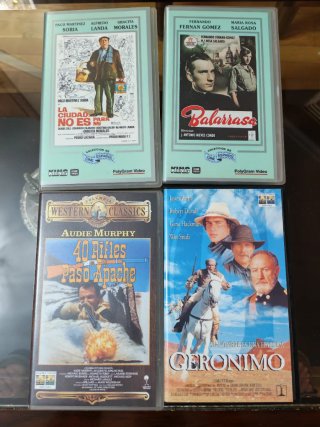 Lote 4 Películas VHS: Cine Español y Western