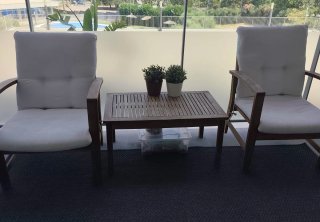 Conjunto Muebles Jardín/Balcón Madera