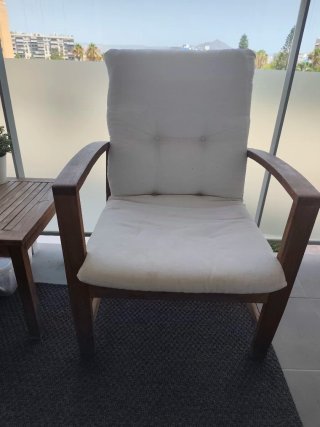 Conjunto Muebles Jardín/Balcón Madera